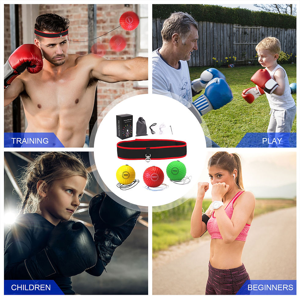 Miniatura: Boxing Reflex Ball Head Band Head-mounted Boxing Speed Ball Sanda Combat Trainin