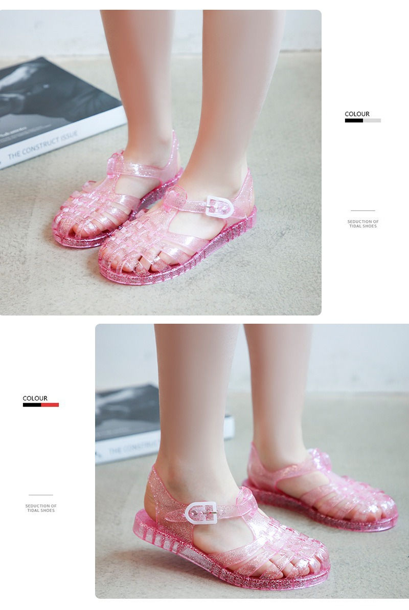 Miniatura: Summer New Sandal Princess Crystal Shoes Boy Girl Children Cave Shoe Kid Jelly G