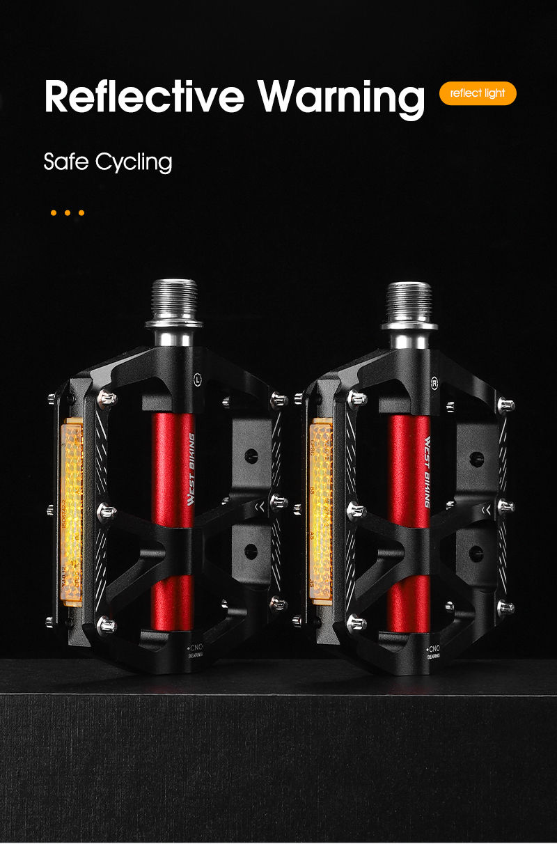 Miniatura: WEST BIKING CNC 3 Bearing Bicycle Pedals Ultralight BMX MTB Road Bike Pedals Non