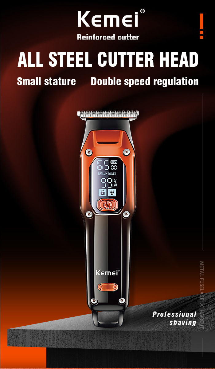 Miniatura: Kemei Barber Hair Trimmer Professional Electric Beard Hair Clipper Rechargeable 