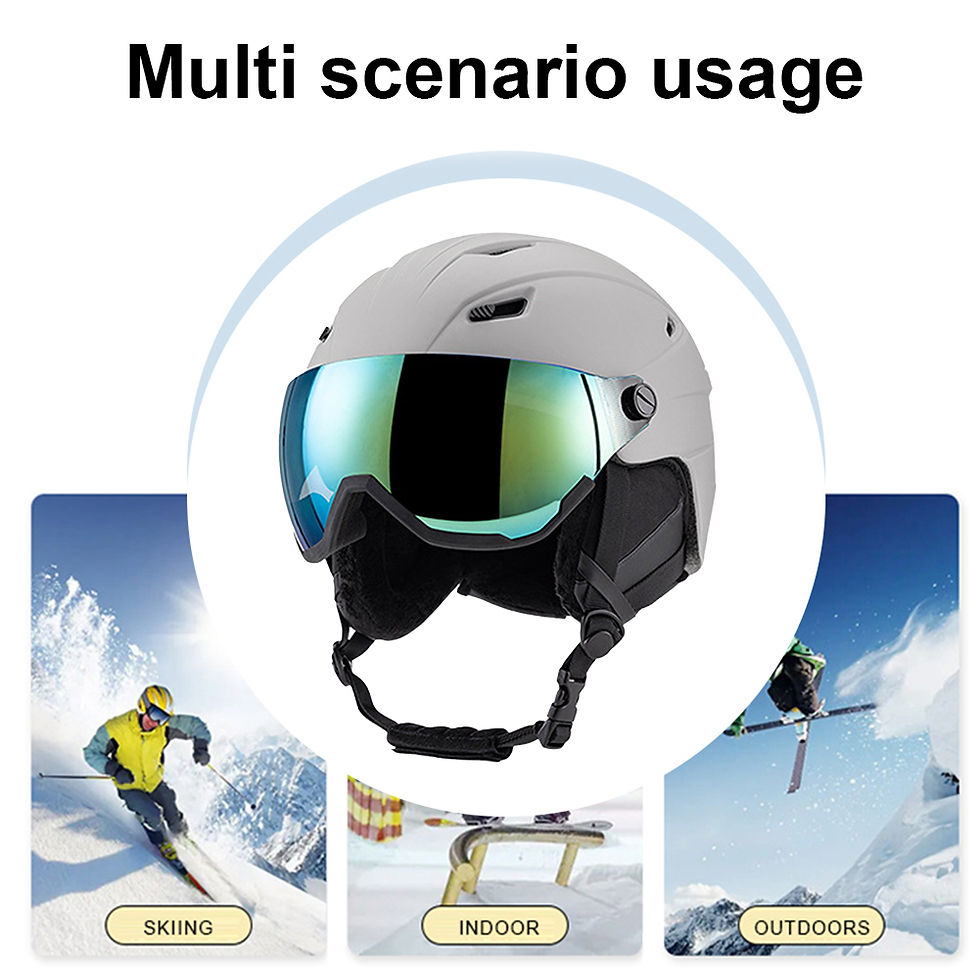 Miniatura: Winter Skiing Helmet With Goggles PC EPS Integrally Molded Outdoor Ski Helmet Pr