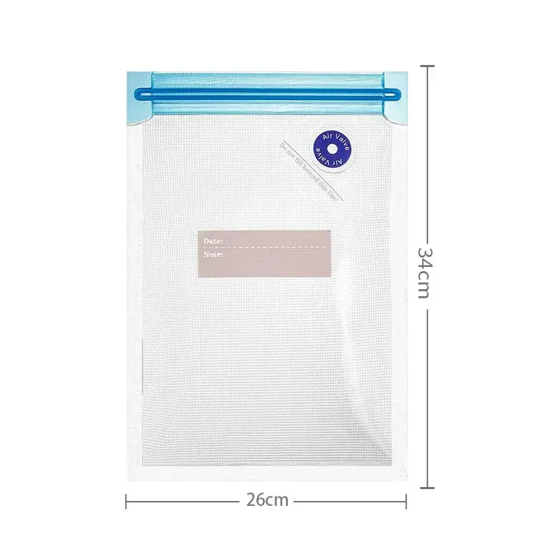 Miniatura: Vacuum Food Storage Zipper Bags Reusable BPA-Free Sous Vide Bags with Vacuum Han