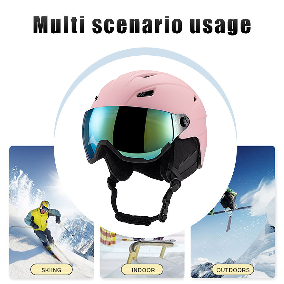 Miniatura: Winter Skiing Helmet With Goggles PC EPS Integrally Molded Outdoor Ski Helmet Pr