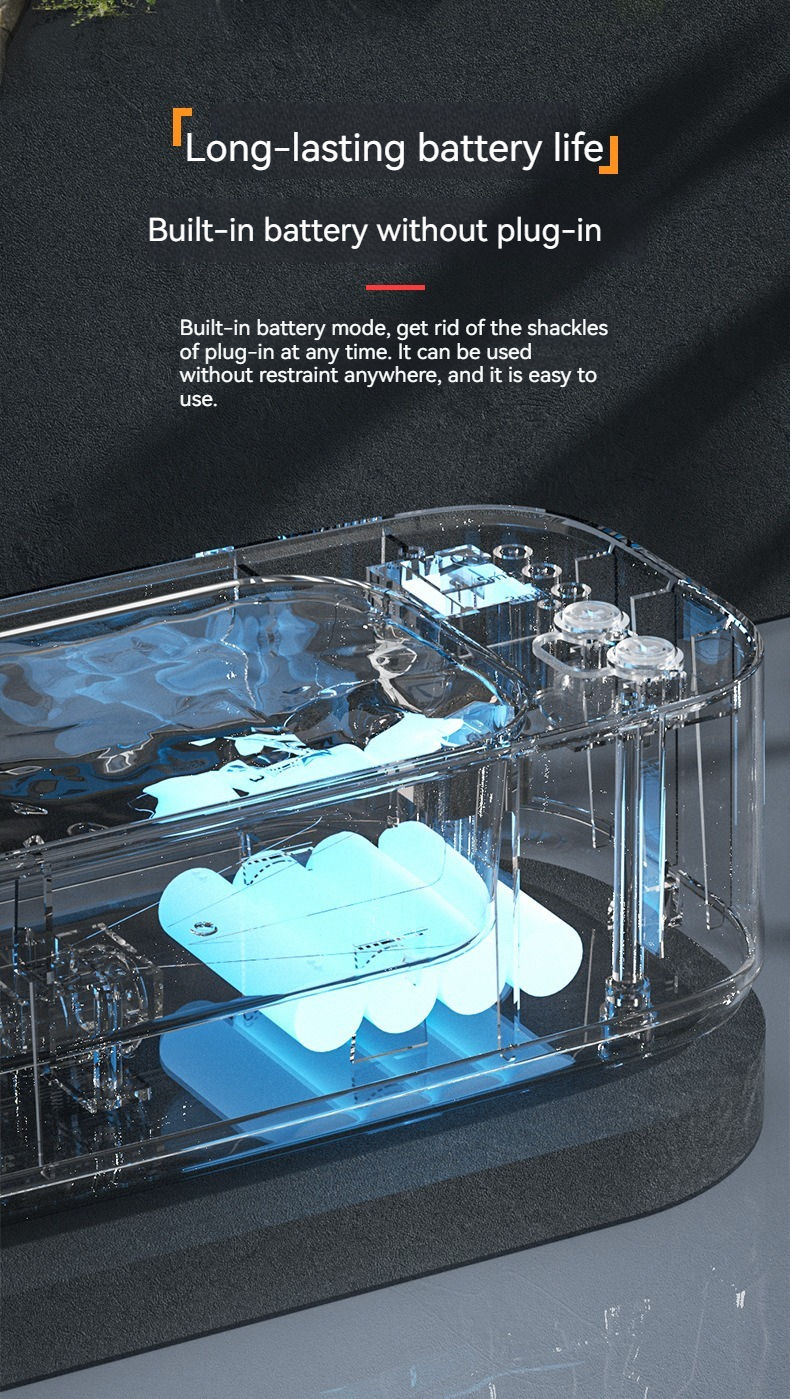Miniatura: Vibrating ultrasonic glasses cleaning machine Electric 3 speed jewelry watch tim
