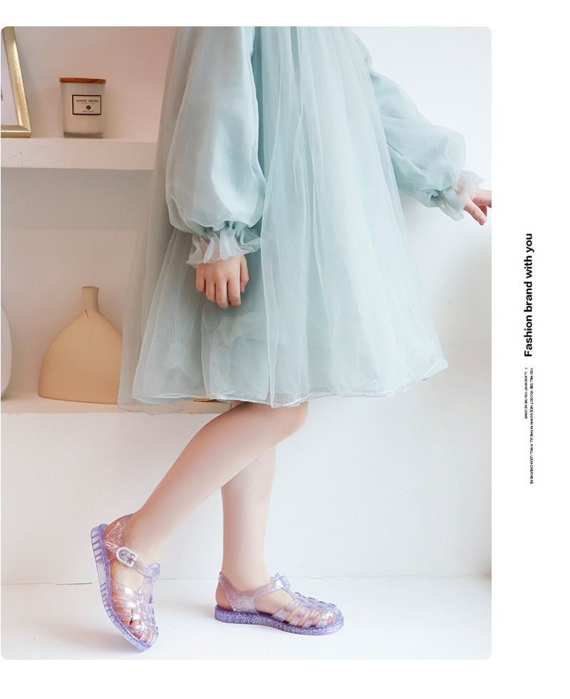 Miniatura: Summer New Sandal Princess Crystal Shoes Boy Girl Children Cave Shoe Kid Jelly G