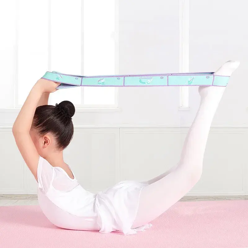 Miniatura: 8 Dance Training Segmented Band Stretching Belt for Ballet Dance Gymnastics Pila