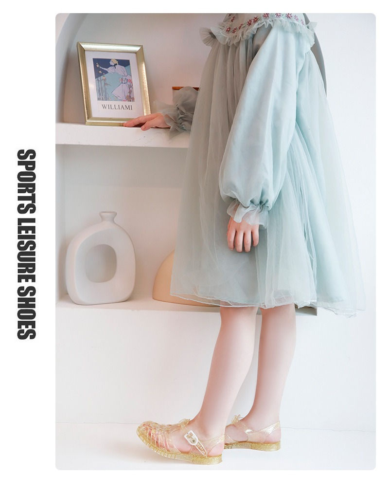 Miniatura: Summer New Sandal Princess Crystal Shoes Boy Girl Children Cave Shoe Kid Jelly G