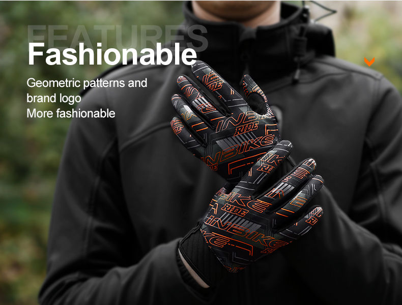 Miniatura: INBIKE Cycling Gloves For Men Bicycle Mountaineering Ski Gym Sports Full Finger 