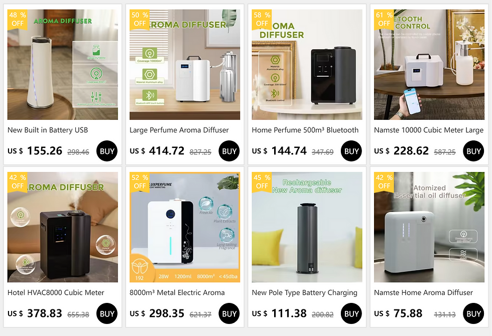 Miniatura: NAMSTE 1500m³ Perfume Essential Oils Diffuser Aromatic Hotels Air Freshener Sma