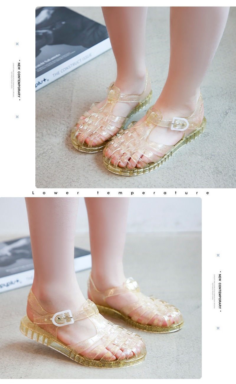 Miniatura: Summer New Sandal Princess Crystal Shoes Boy Girl Children Cave Shoe Kid Jelly G
