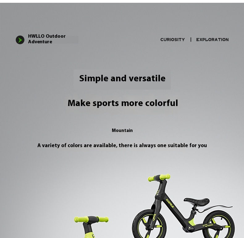 Miniatura: 12inch Bike for Children Without Pedals1-6Year Old Boys and Girls Bicycle Walkin