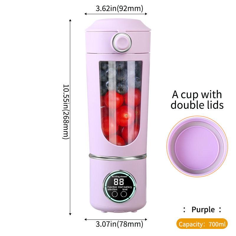 Miniatura: USB Rechargeable Portable Juicer for Juicer Kitchen Helper, Mini Ice Crusher， 