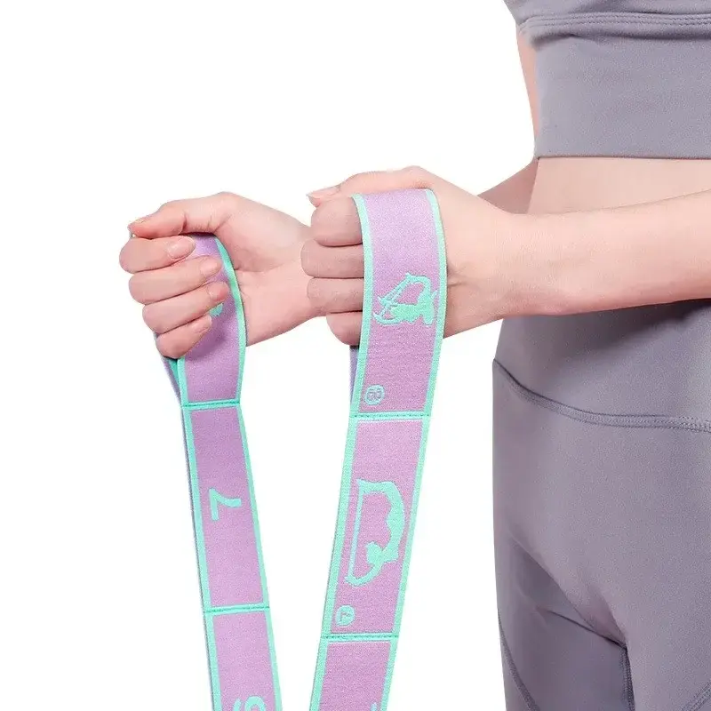 Miniatura: 8 Dance Training Segmented Band Stretching Belt for Ballet Dance Gymnastics Pila