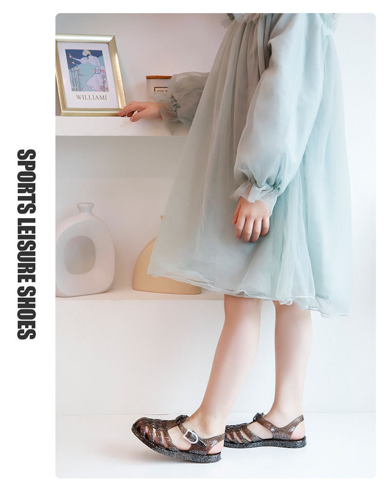 Miniatura: Summer New Sandal Princess Crystal Shoes Boy Girl Children Cave Shoe Kid Jelly G