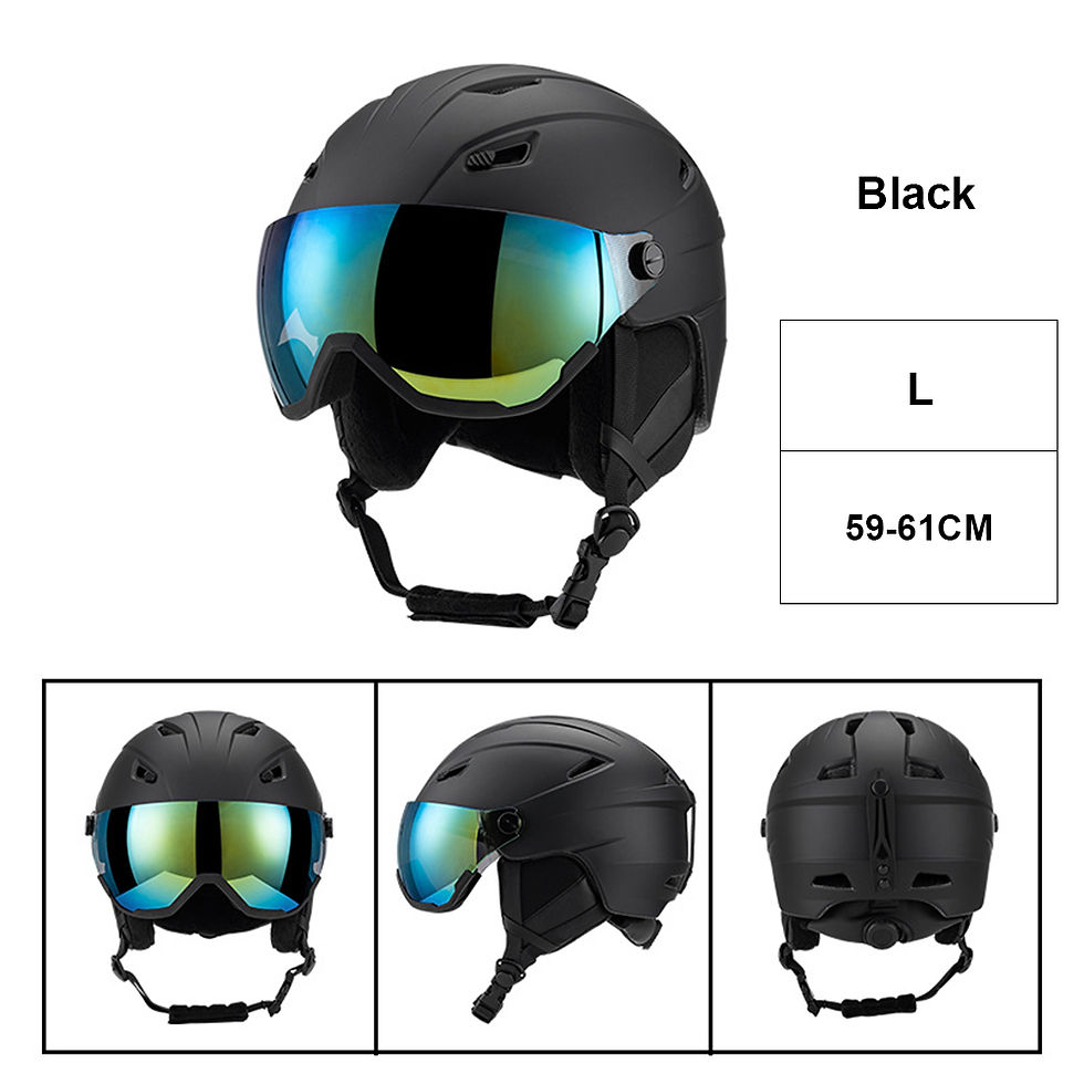 Miniatura: Winter Skiing Helmet With Goggles PC EPS Integrally Molded Outdoor Ski Helmet Pr