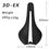 Miniatura: elitaone Carbon 3D Printed Bicycle Saddle 255x140/248x145mm Light Road MTB Mount