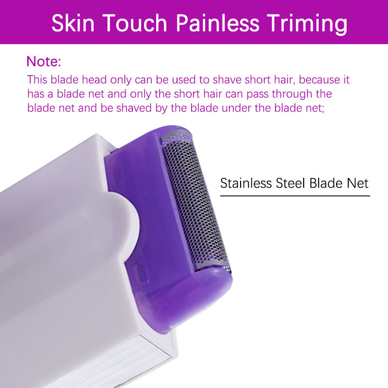 Miniatura: Painless Electric Hair Trimmer Skin Touch Tactile Epilator For Women Body Face L