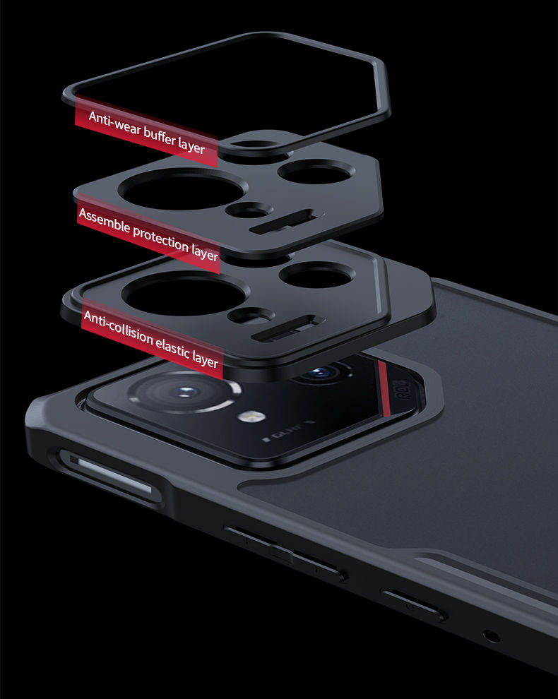 Miniatura: For ASUS Rog Phone 9 Pro,9 Case XUNDD Airbag Shockproof Transparent PC TPU Frame