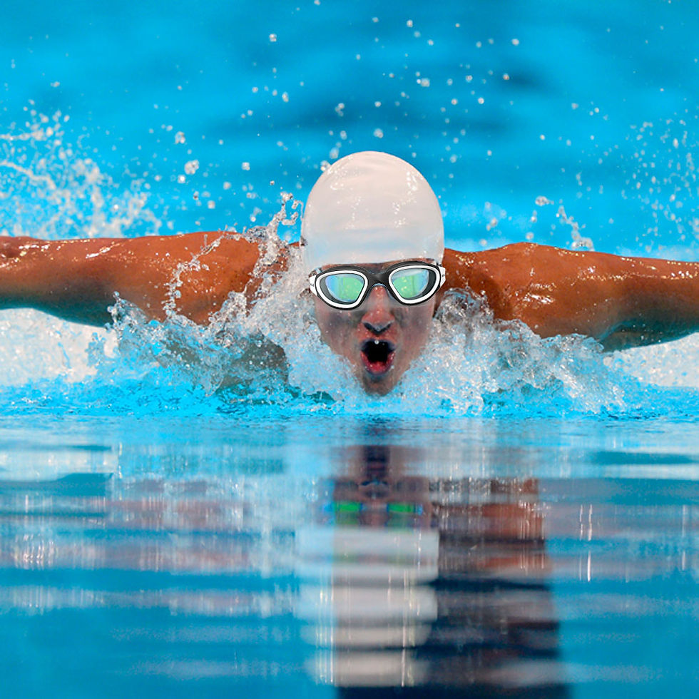 Miniatura: Adult Anti-Fog UV Protection Lens Men Women Swimming Goggles Waterproof Adjustab