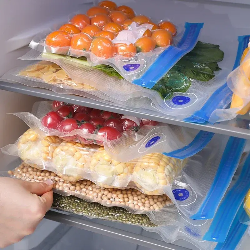 Miniatura: Vacuum Food Storage Zipper Bags Reusable BPA-Free Sous Vide Bags with Vacuum Han