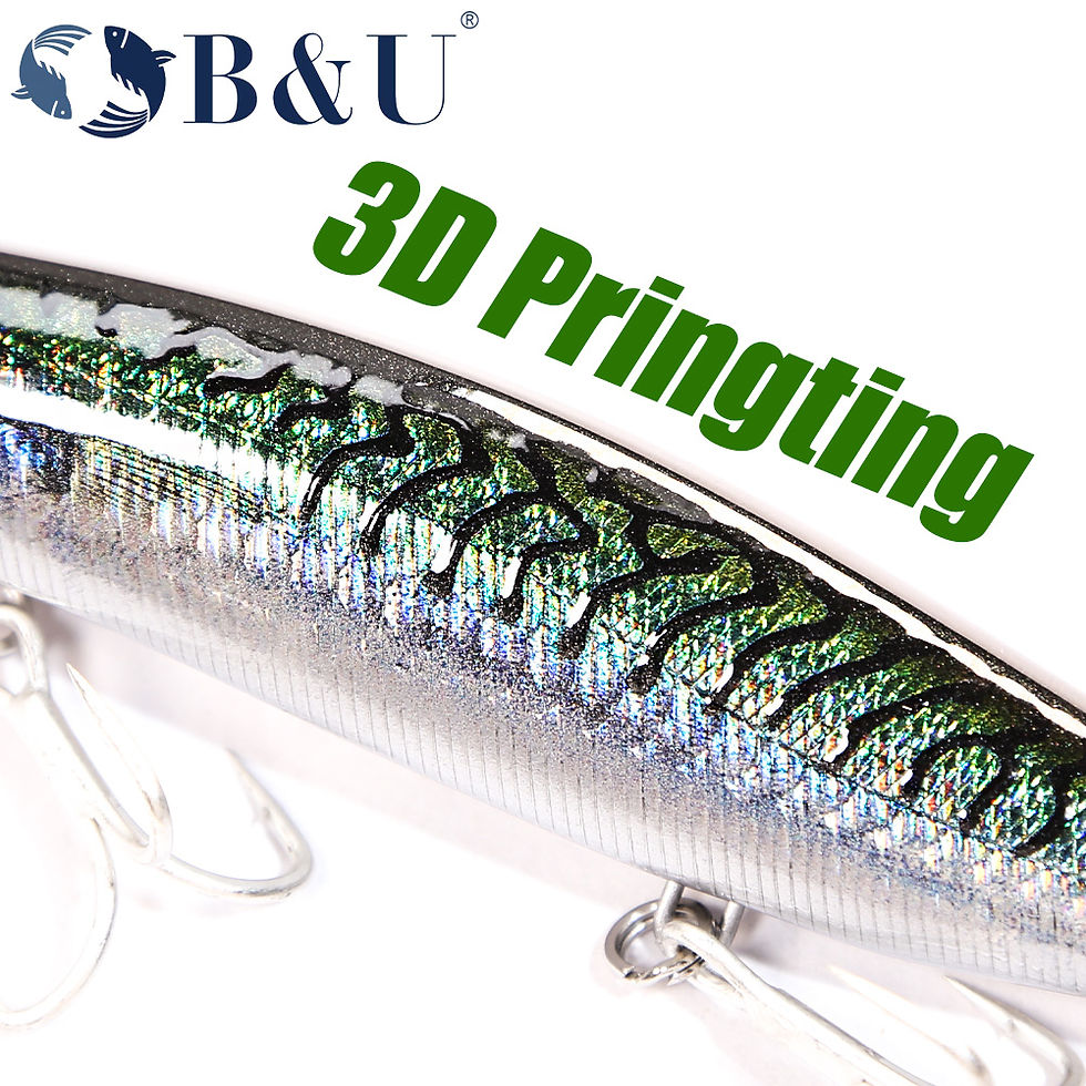 Miniatura: B&U Floating Minnow Jerkbait Lure Long Casting Lipless Wobblers Big Artificial B