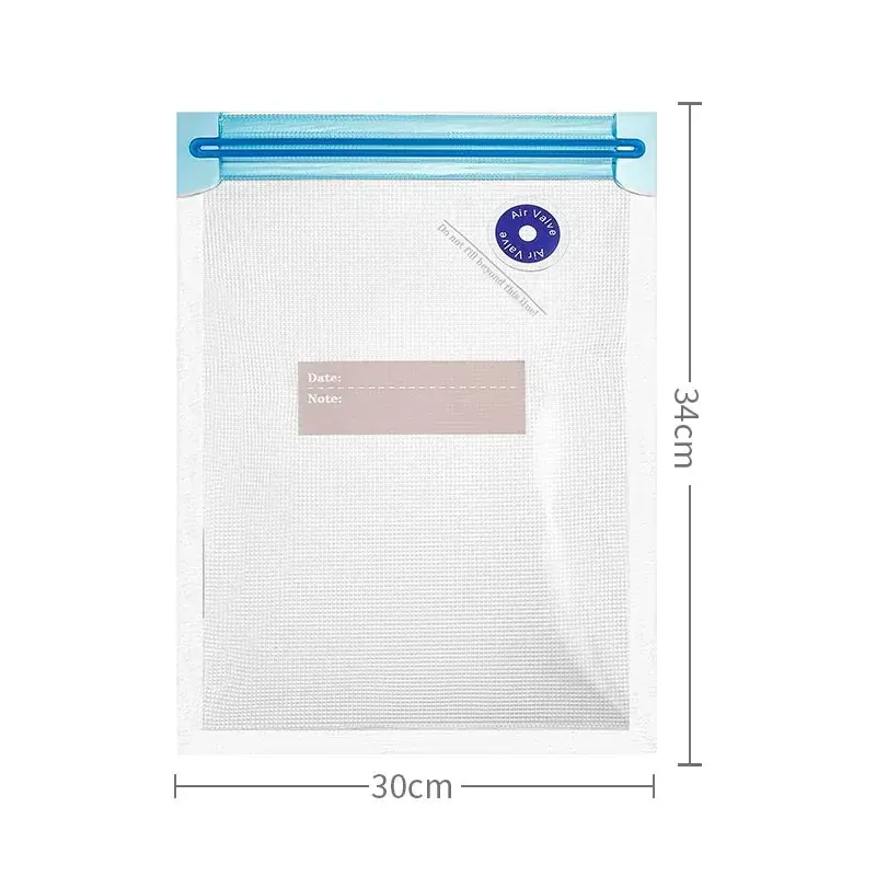 Miniatura: Vacuum Food Storage Zipper Bags Reusable BPA-Free Sous Vide Bags with Vacuum Han