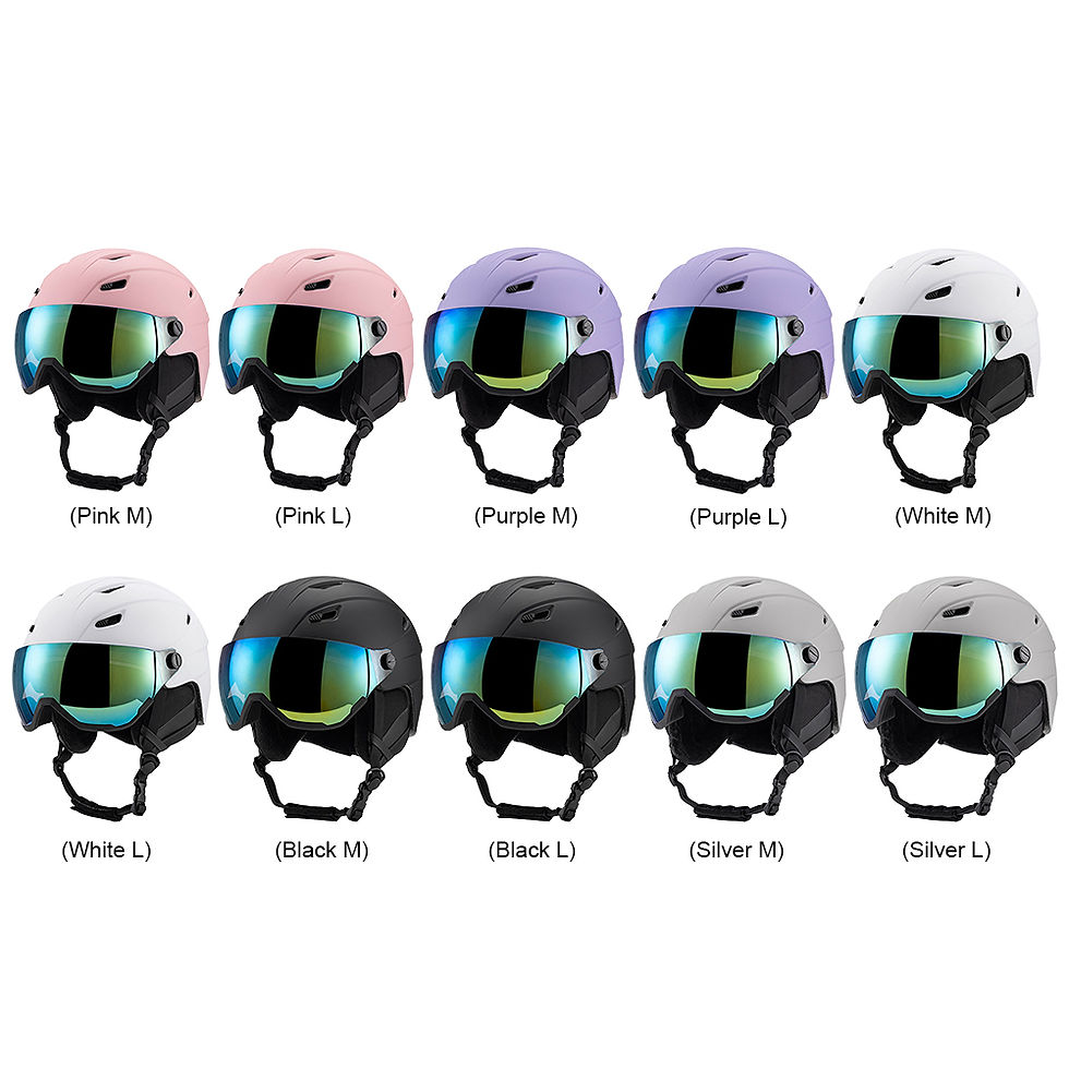 Miniatura: Winter Skiing Helmet With Goggles PC EPS Integrally Molded Outdoor Ski Helmet Pr