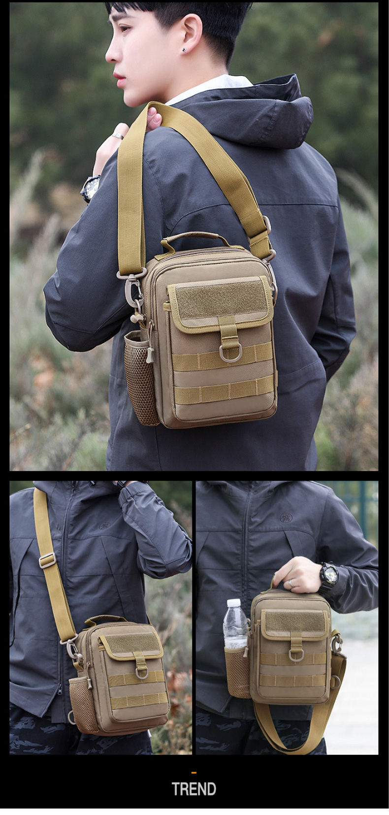 Miniatura: Tactical Chest Bag Molle Backpack Camping Travel Outdoor Handbag Hiking Trekking