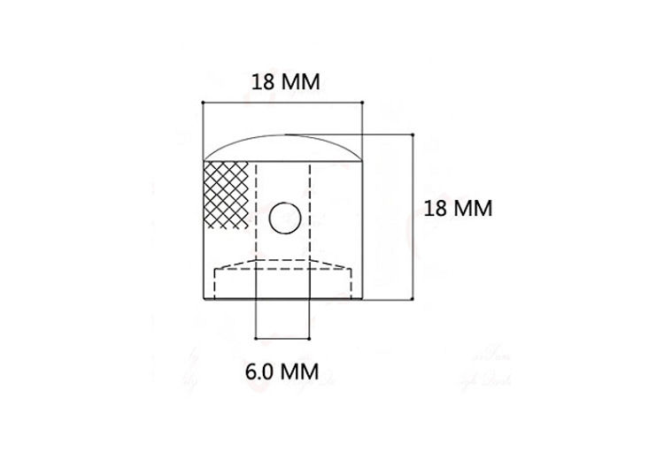 Miniatura: 1PC 6MM Metal Electric Bass Guitar Volume Knob Bass Sound Electric Guitar Potent