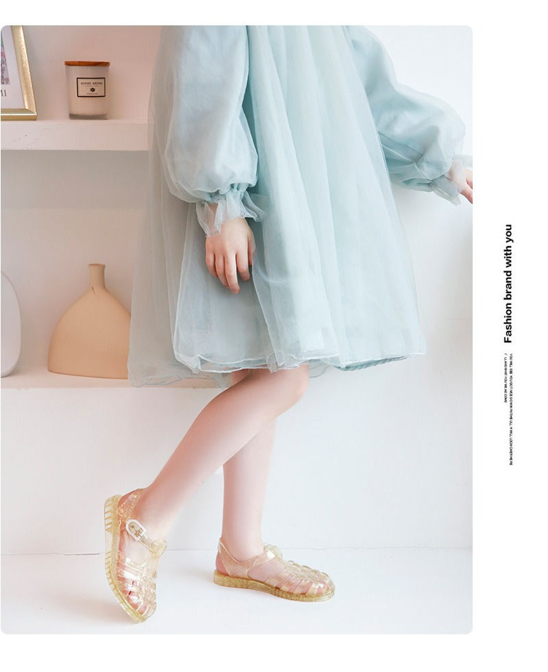 Miniatura: Summer New Sandal Princess Crystal Shoes Boy Girl Children Cave Shoe Kid Jelly G
