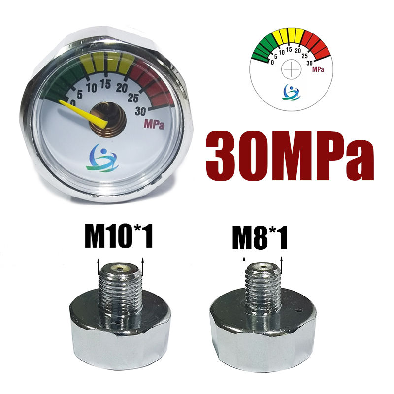 Miniatura: Mini Gauge Manometre 25mm 1inch High Pressure Hand Pump Valve Accessories Regula