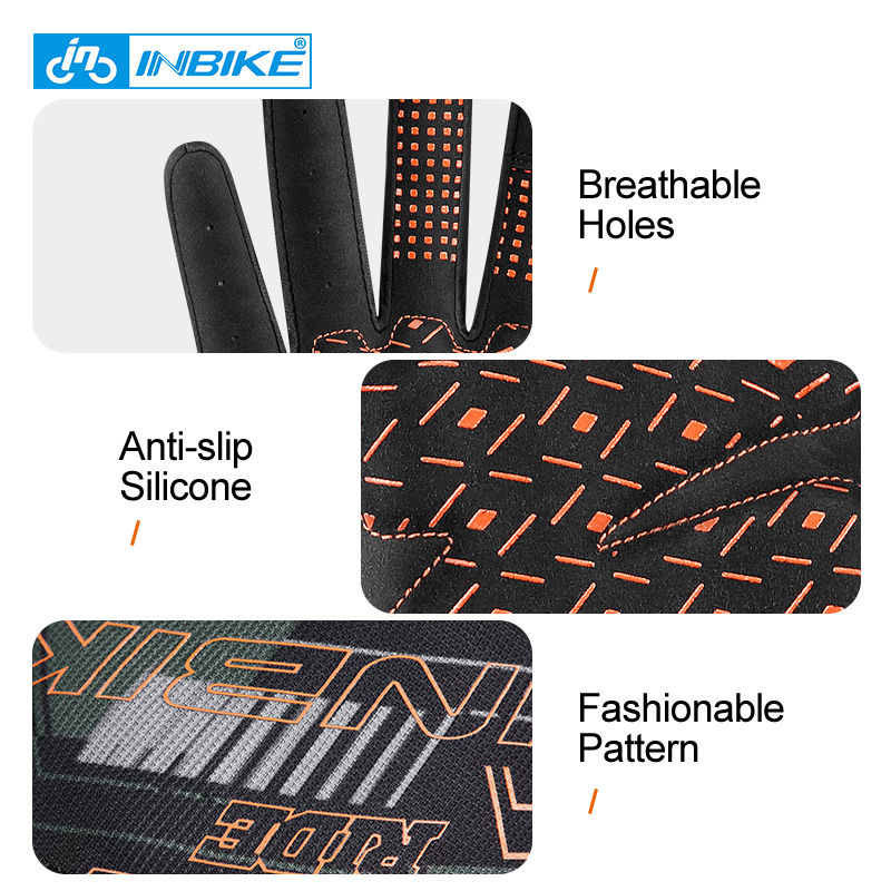 Miniatura: INBIKE Cycling Gloves For Men Bicycle Mountaineering Ski Gym Sports Full Finger 