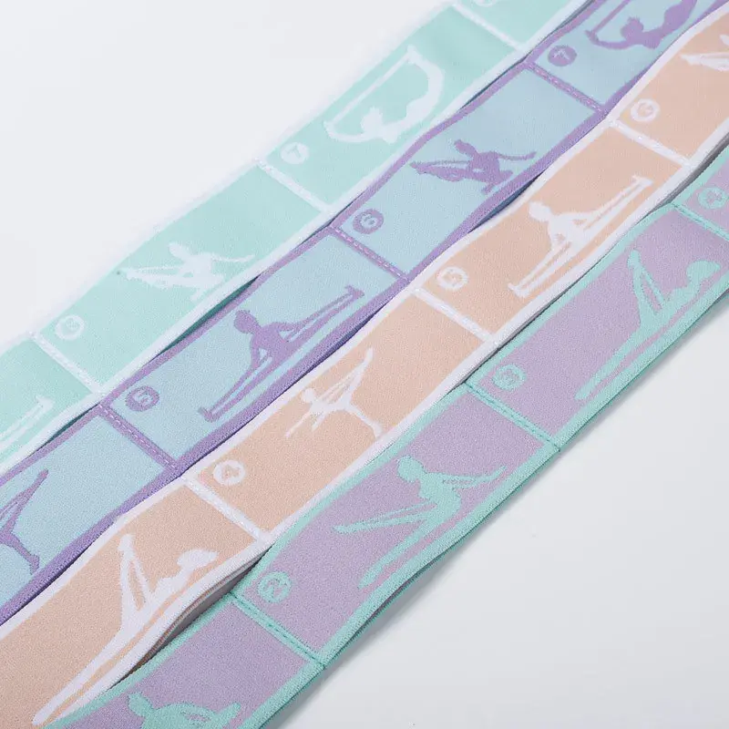 Miniatura: 8 Dance Training Segmented Band Stretching Belt for Ballet Dance Gymnastics Pila
