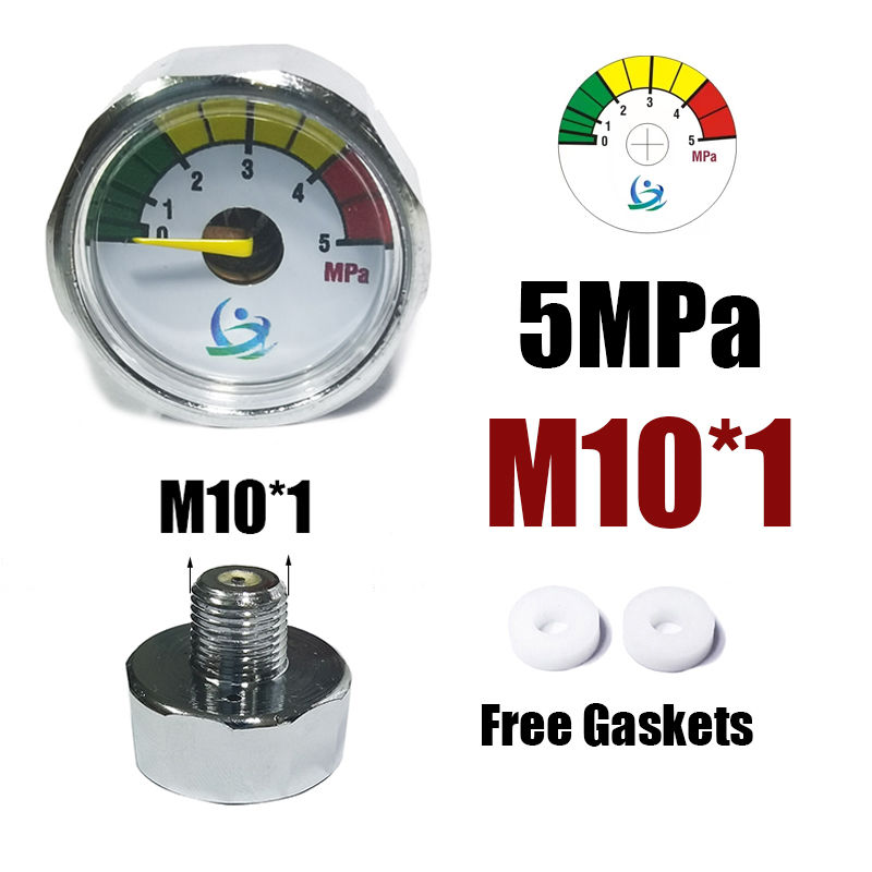 Miniatura: Mini Gauge Manometre 25mm 1inch High Pressure Hand Pump Valve Accessories Regula
