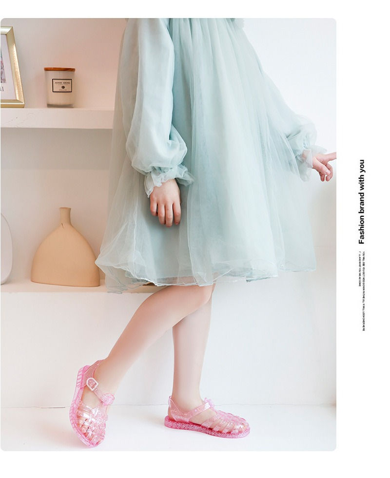 Miniatura: Summer New Sandal Princess Crystal Shoes Boy Girl Children Cave Shoe Kid Jelly G