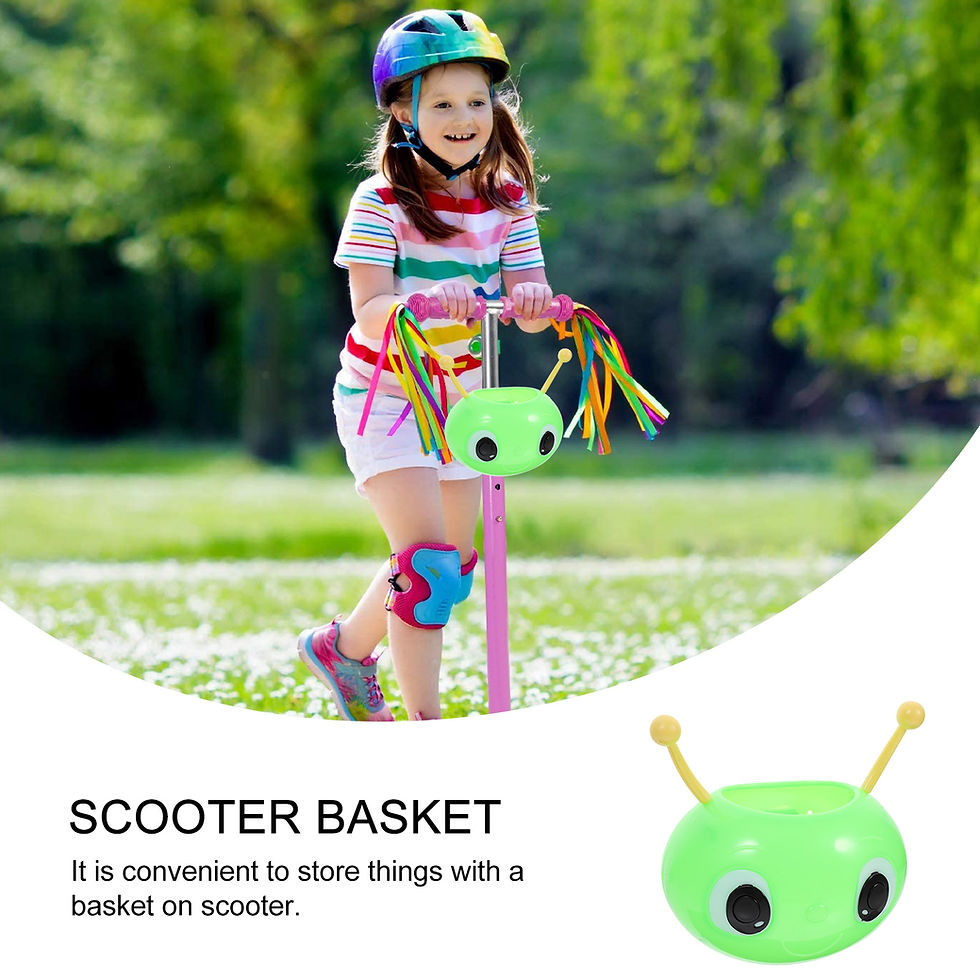 Miniatura: Children Scooter Cartoon Basket Cycling Basket Bike Accessories Girl Scooter Sto