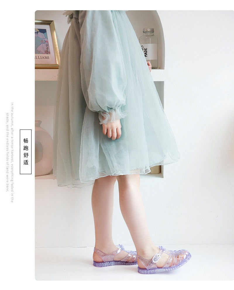 Miniatura: Summer New Sandal Princess Crystal Shoes Boy Girl Children Cave Shoe Kid Jelly G