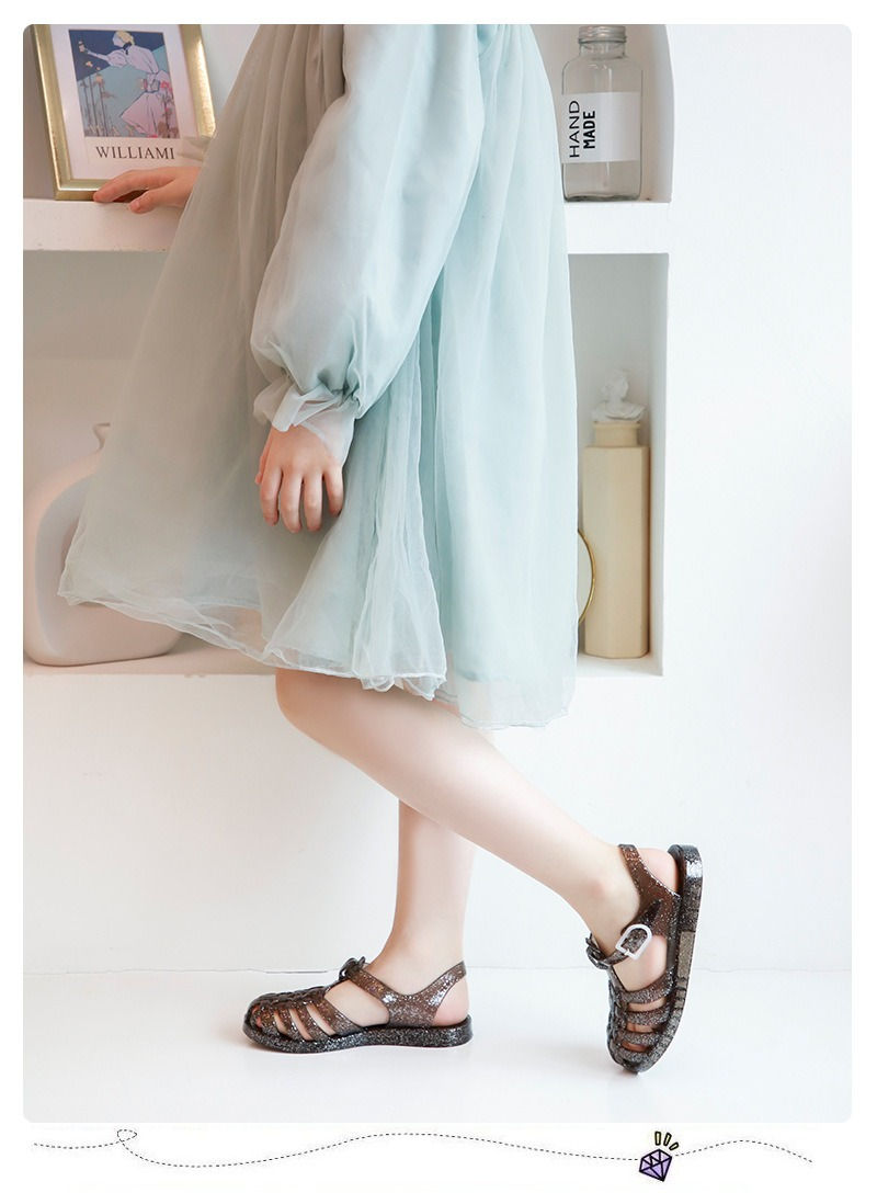 Miniatura: Summer New Sandal Princess Crystal Shoes Boy Girl Children Cave Shoe Kid Jelly G