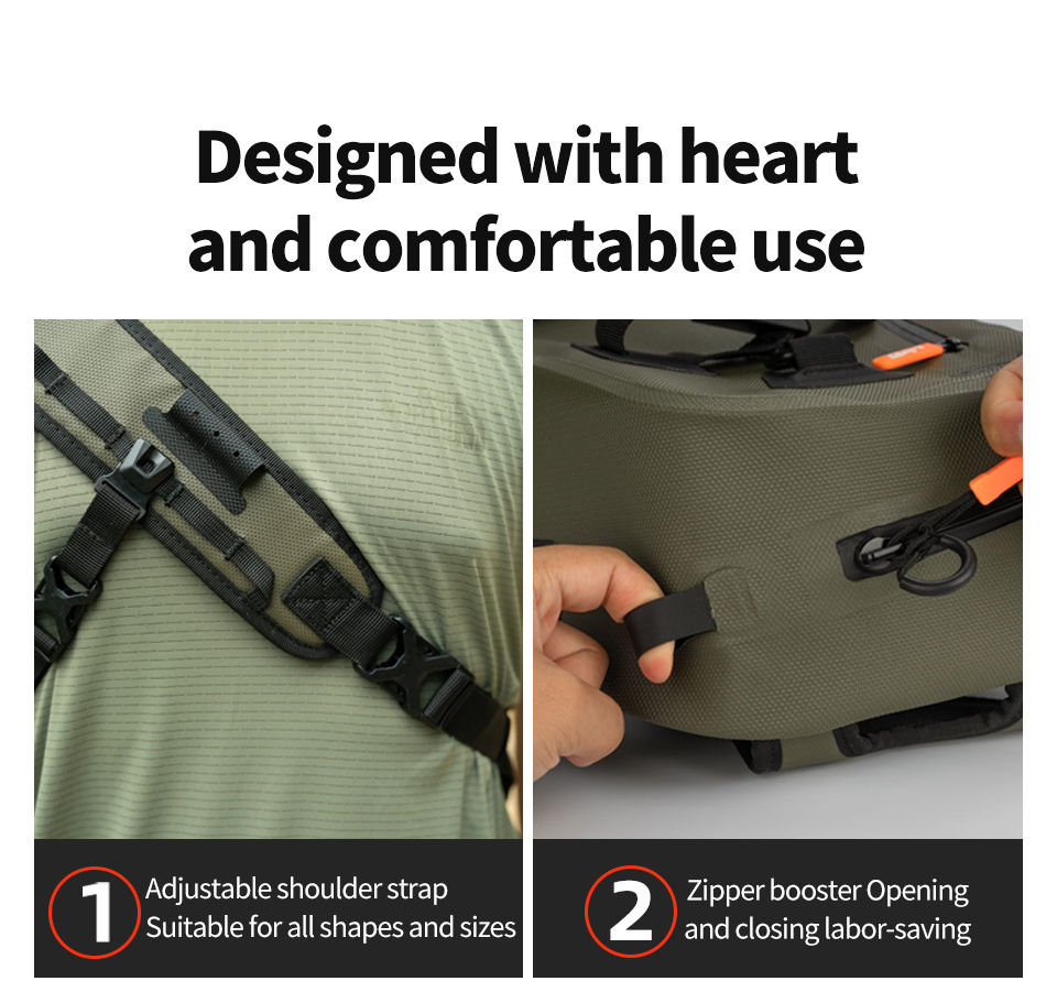 Miniatura: LINNHUE Fishing Shoulder Bag Fishing Tackle Waterproof Bag Outdoor Capacity Fish