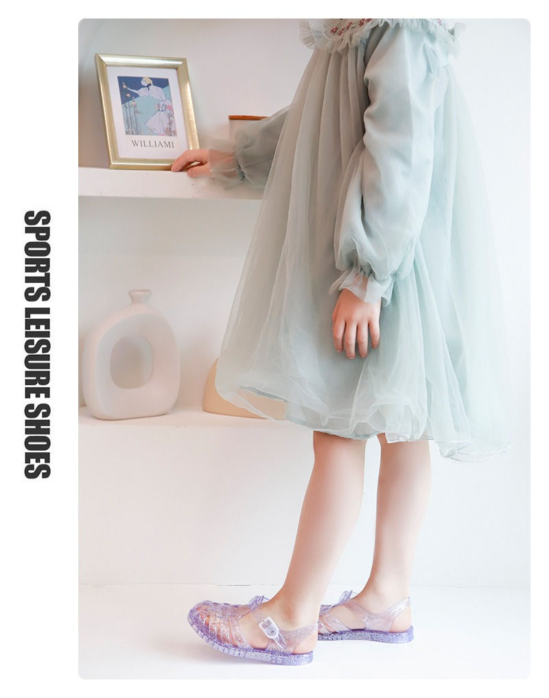 Miniatura: Summer New Sandal Princess Crystal Shoes Boy Girl Children Cave Shoe Kid Jelly G