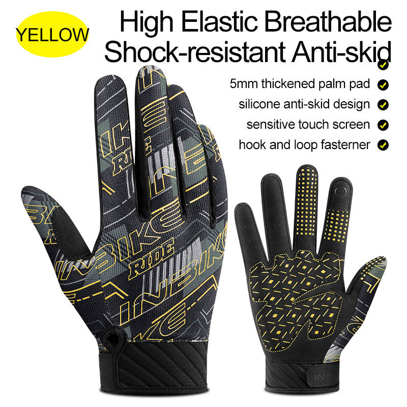 Miniatura: INBIKE Cycling Gloves For Men Bicycle Mountaineering Ski Gym Sports Full Finger 