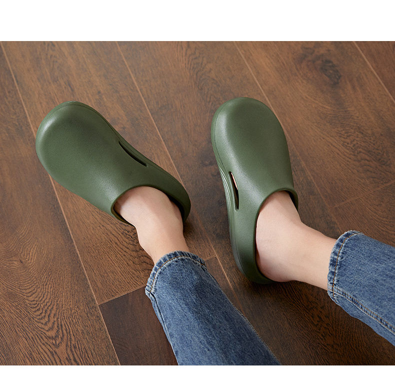 Miniatura: Men Slippers Indoor Garden Clogs Water Proof Chef Shoes 2025 New Beach Sandal Sl