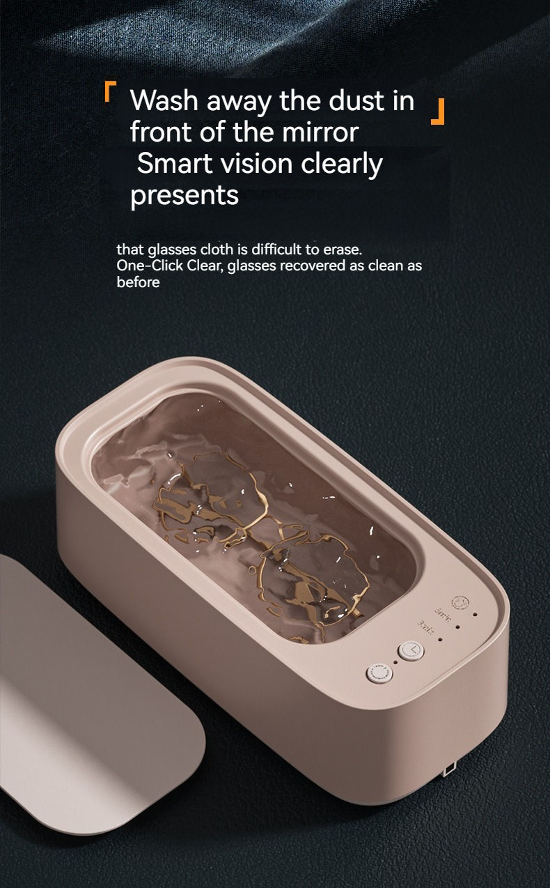 Miniatura: Vibrating ultrasonic glasses cleaning machine Electric 3 speed jewelry watch tim