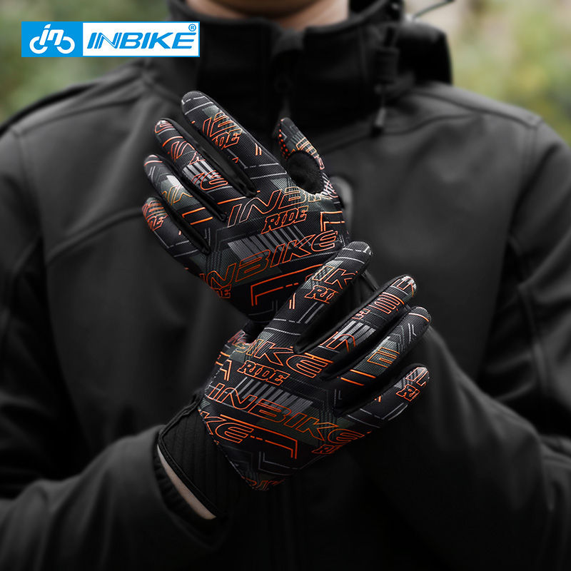 Miniatura: INBIKE Cycling Gloves For Men Bicycle Mountaineering Ski Gym Sports Full Finger 