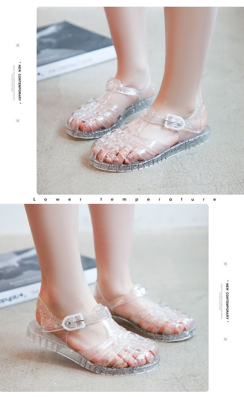 Miniatura: Summer New Sandal Princess Crystal Shoes Boy Girl Children Cave Shoe Kid Jelly G