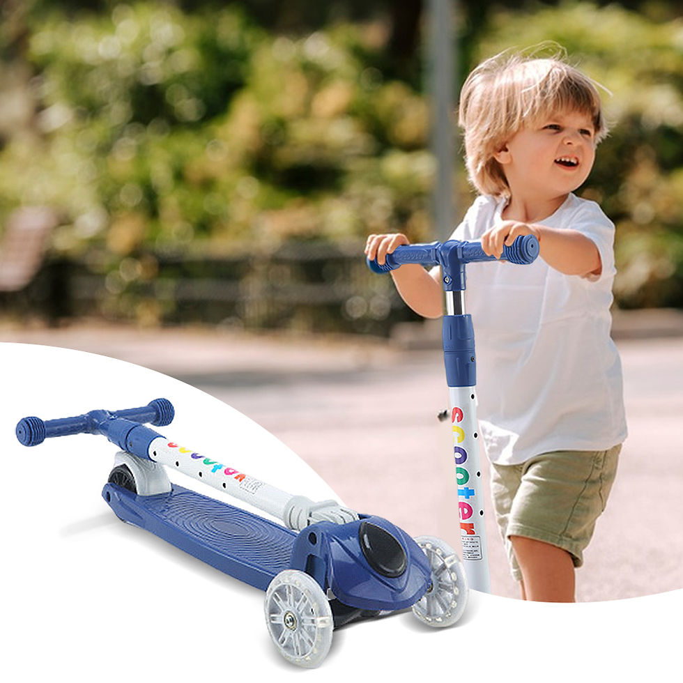 Miniatura: Children's Kick Scooter 3-in-1 Baby Kickboard Can Slide Sit and Flash 3-Wheel Fo