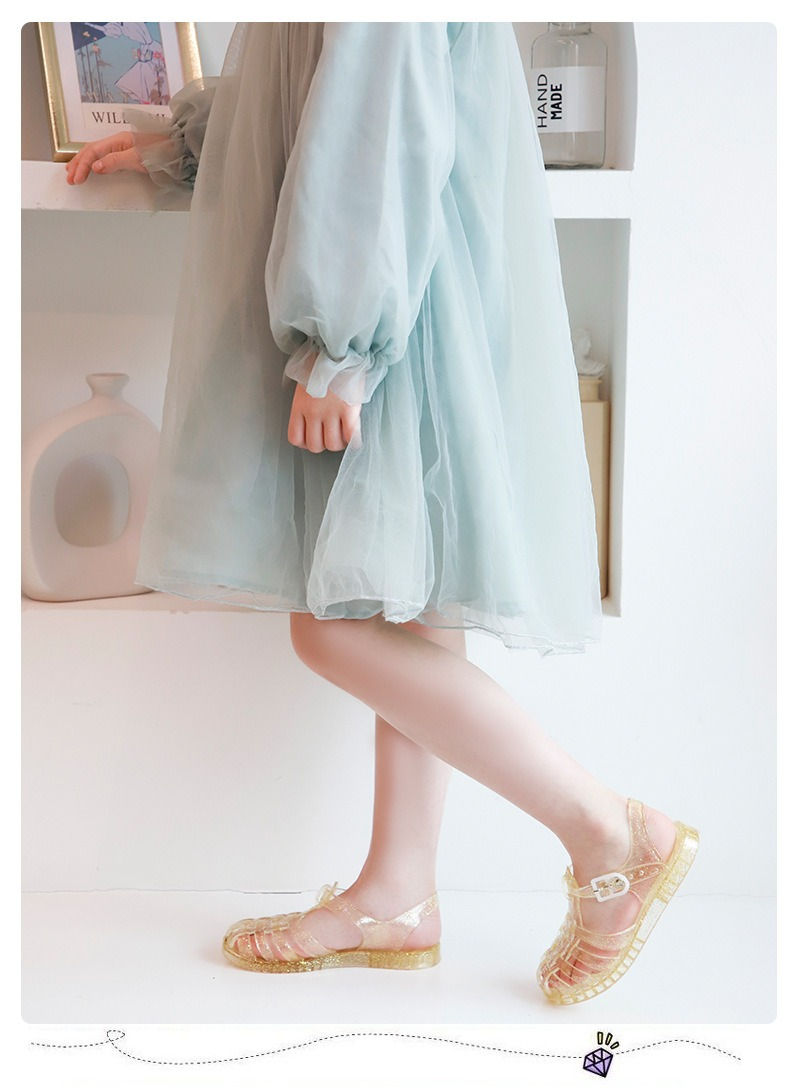 Miniatura: Summer New Sandal Princess Crystal Shoes Boy Girl Children Cave Shoe Kid Jelly G