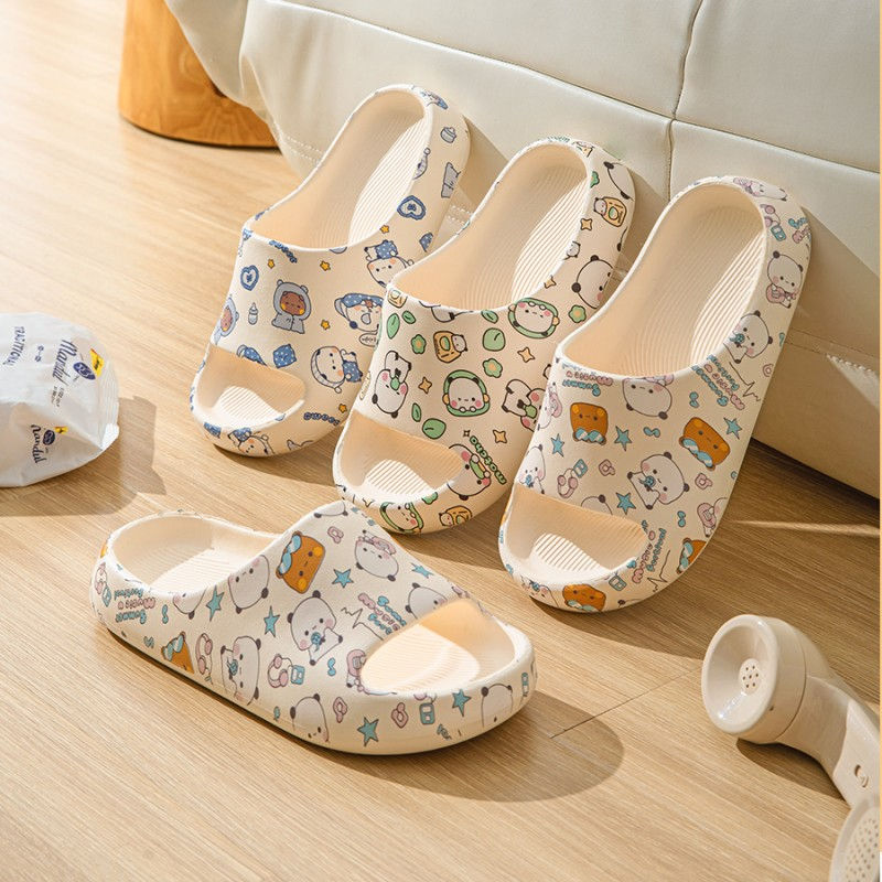 Miniatura: Kawaii Bubu Dudu Bear Slippers Summer Home Bathroom Anti-skid Bottom Outdoor Sof