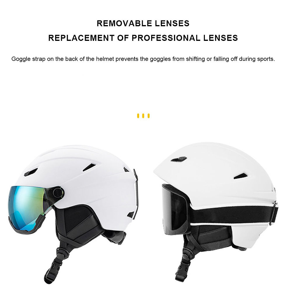 Miniatura: Winter Skiing Helmet With Goggles PC EPS Integrally Molded Outdoor Ski Helmet Pr
