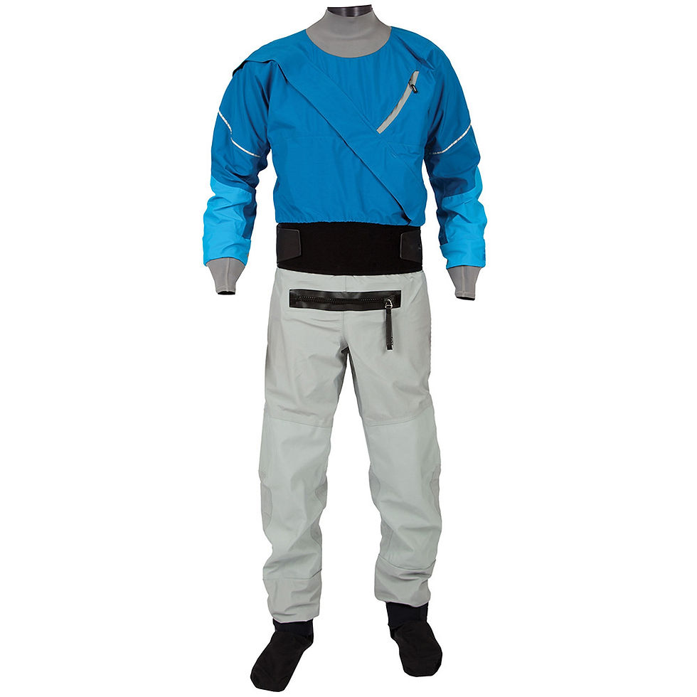 Miniatura: Kayak Dry Suit for Men 3-layer Waterproof Fabric Drysuit With Latex on Neck and 